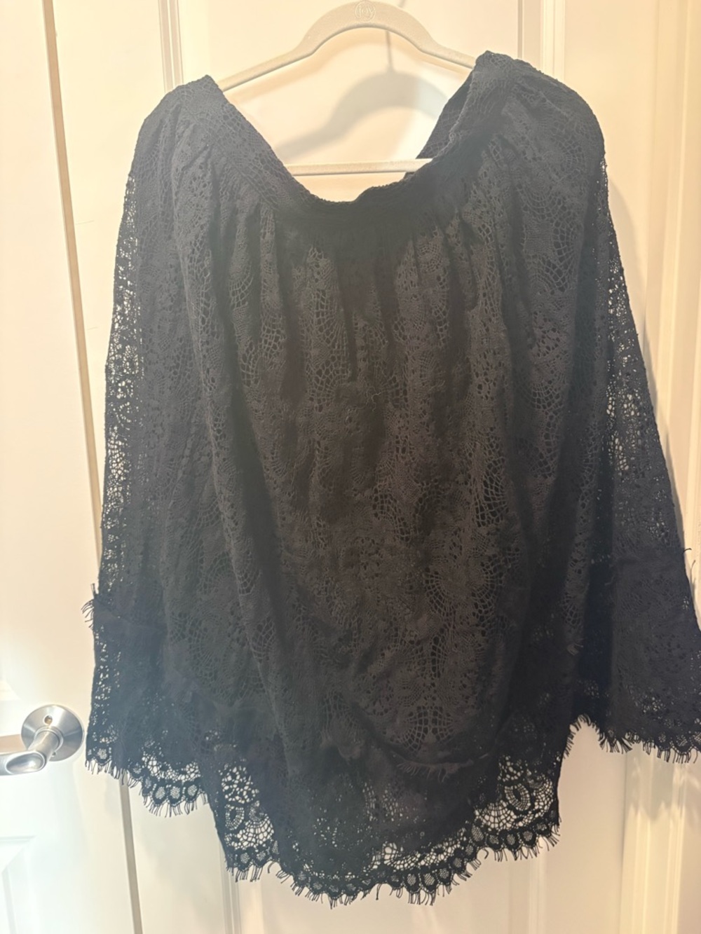 Black Lace Circle Skirt - Elegant Skater Silhouette